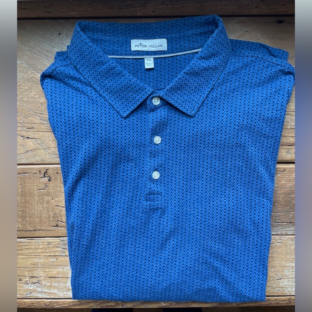 Peter Millar Mens Golf Polo Shirt Size XXL